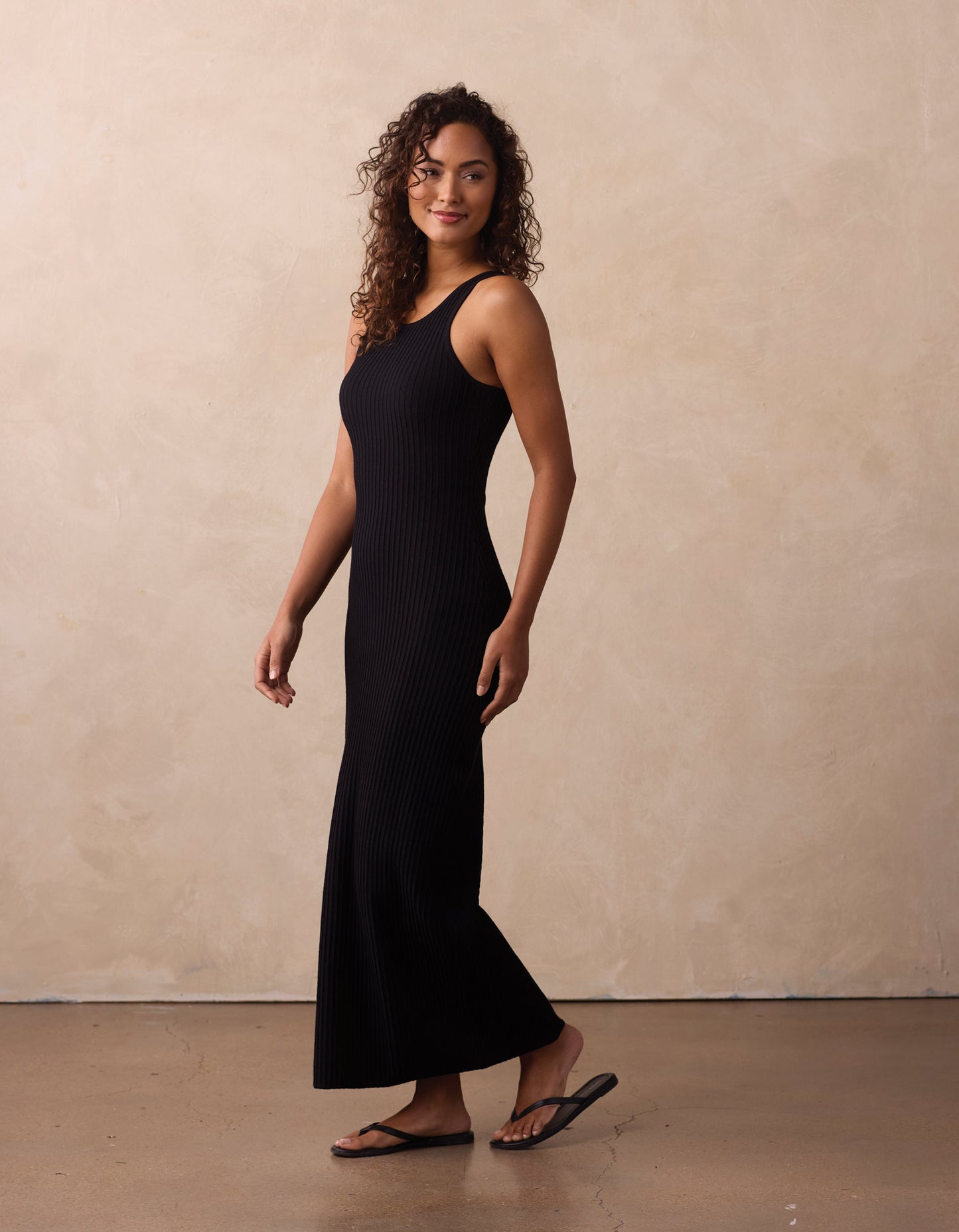 Claire Knit Maxi Dress in Black The Normal Brand Claire Knit Maxi Dress in Black The Normal Brand