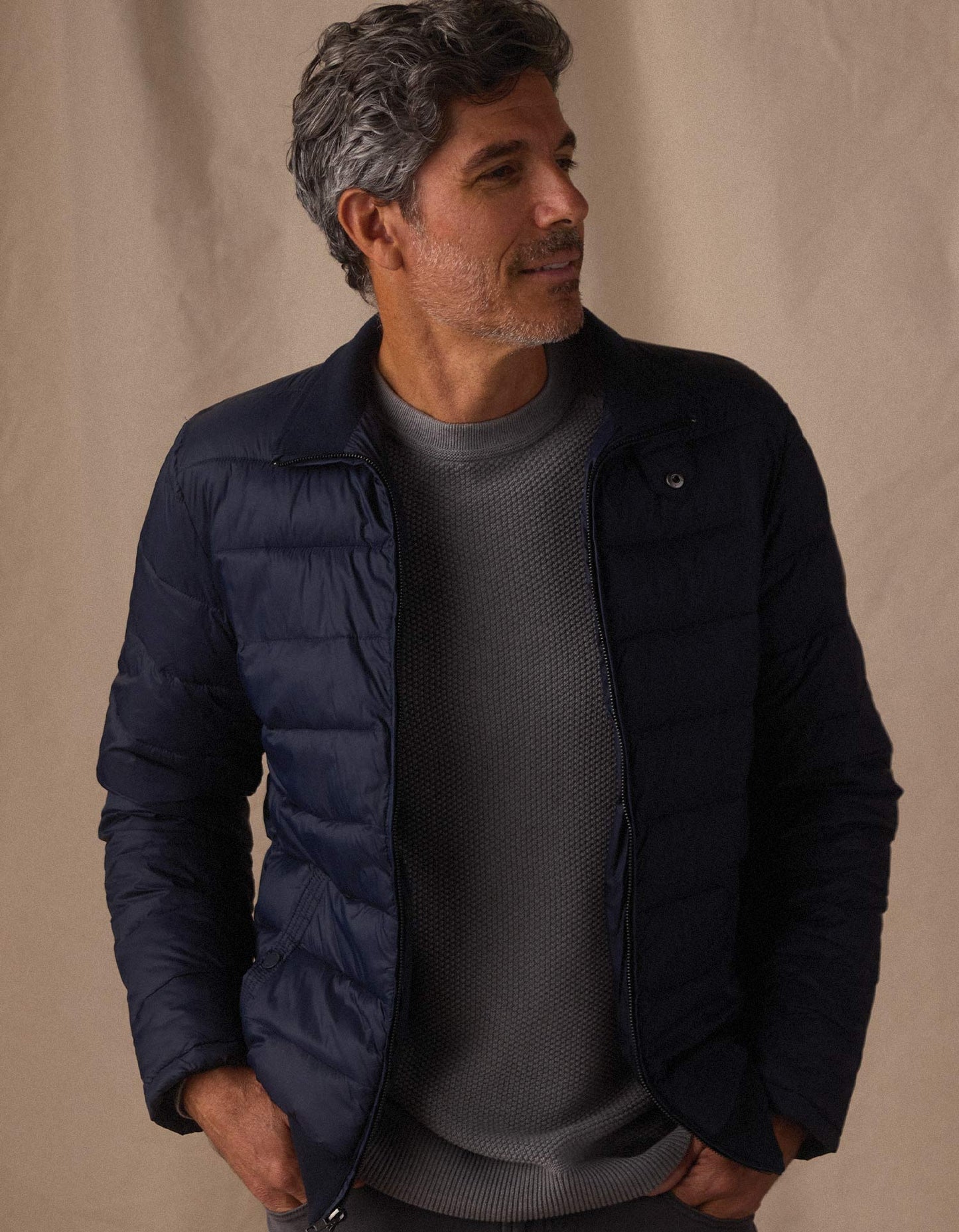 Sportivo Quilted Jacket in Normal Navy