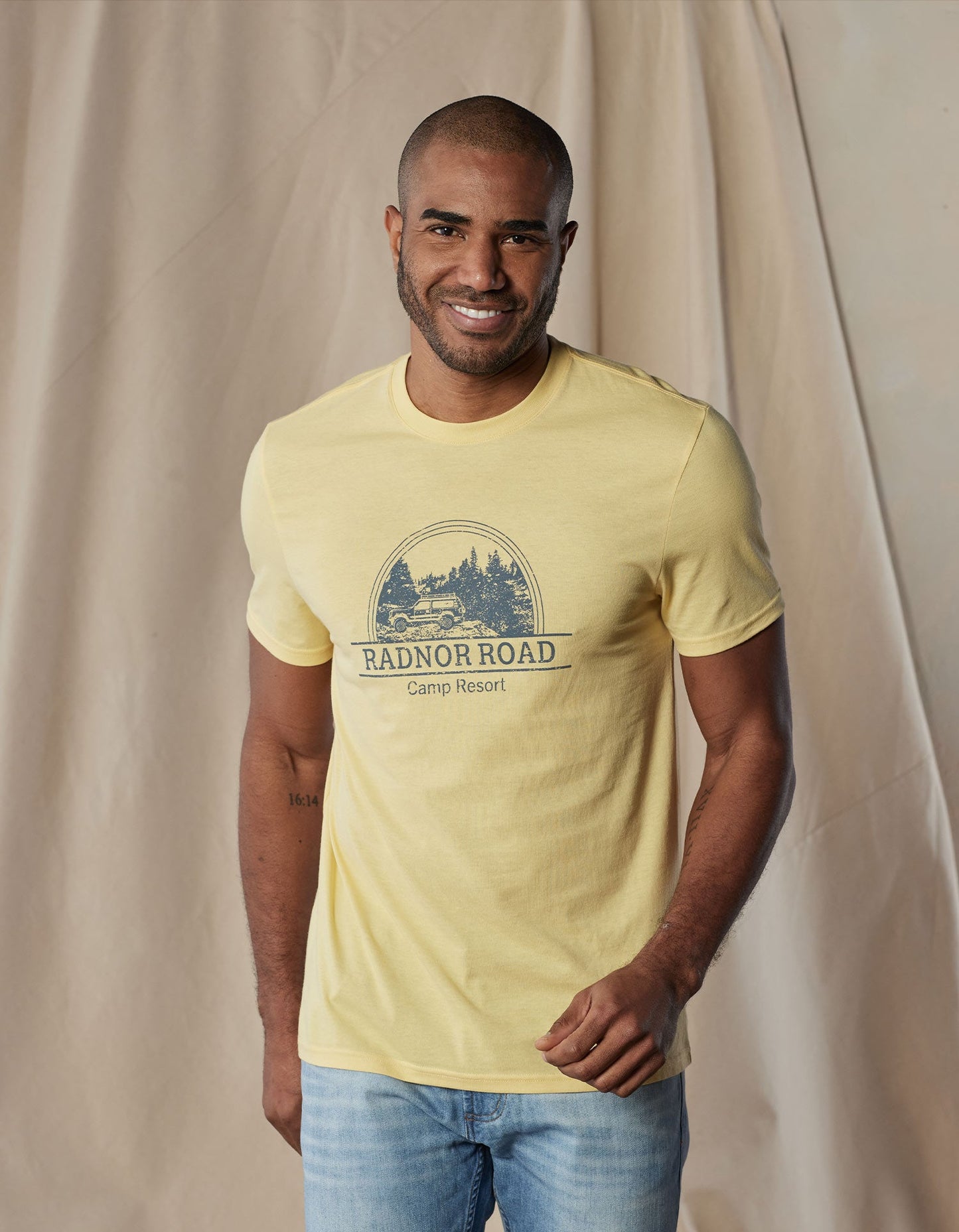 Radnor Road Tee in Lemon