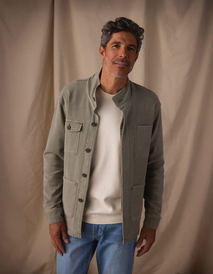 Comfort Terry Chore Coat in Moss