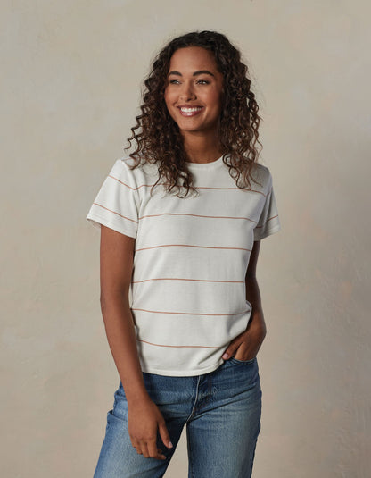 Wanderlust Striped Tee in Canyon Sunset Stripe