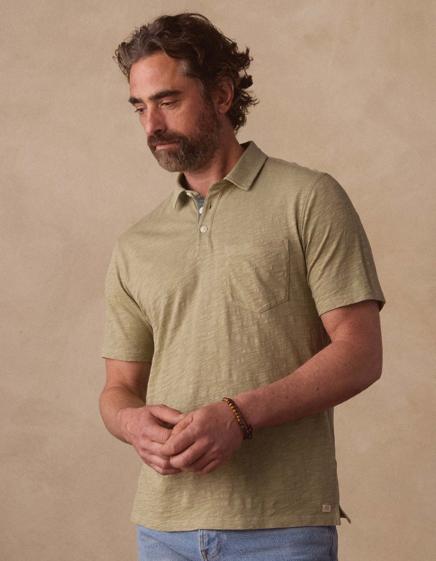 Vintage Slub Pocket Polo