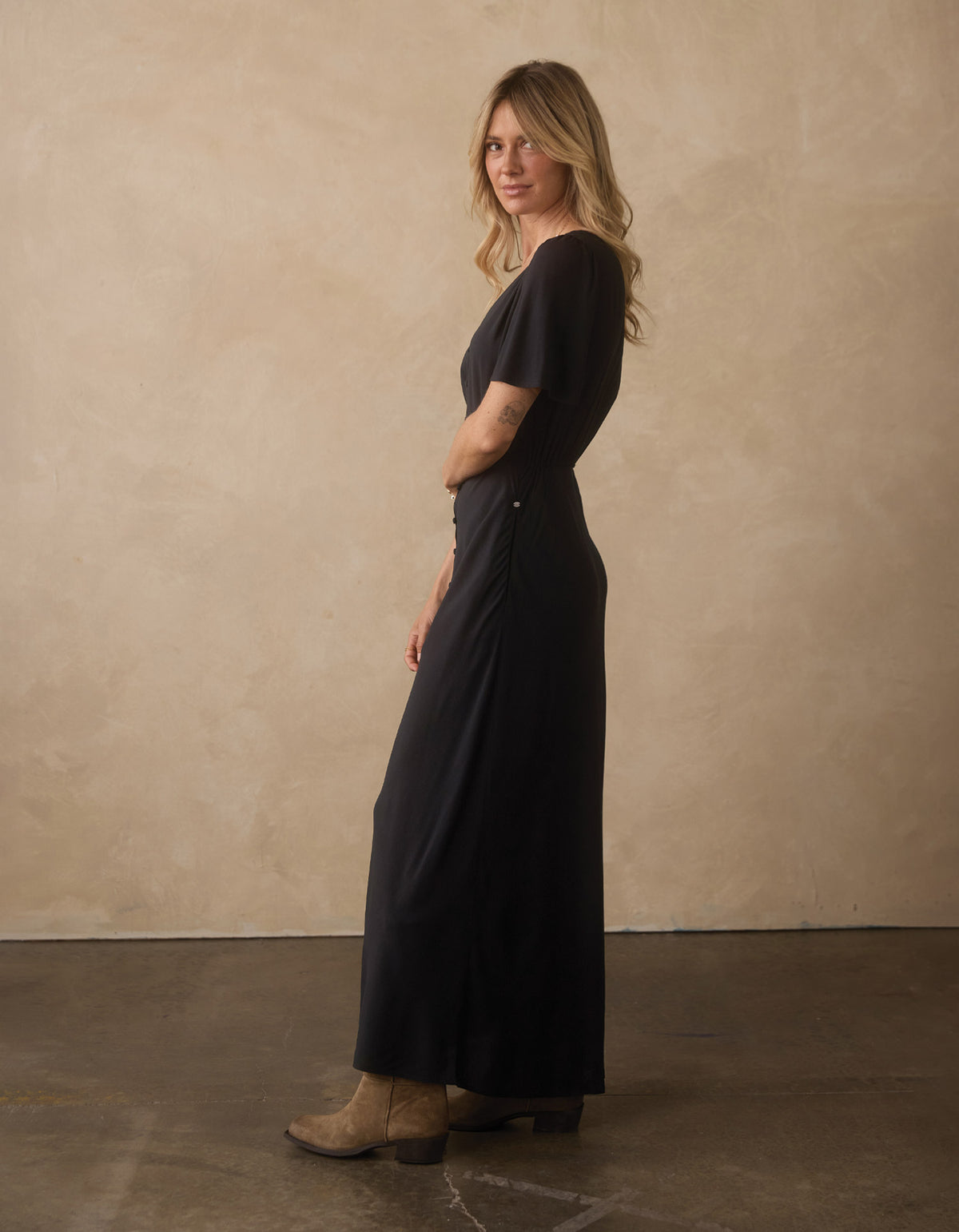 Sawyer Maxi Dress  in Black