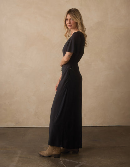 Sawyer Maxi Dress  in Black