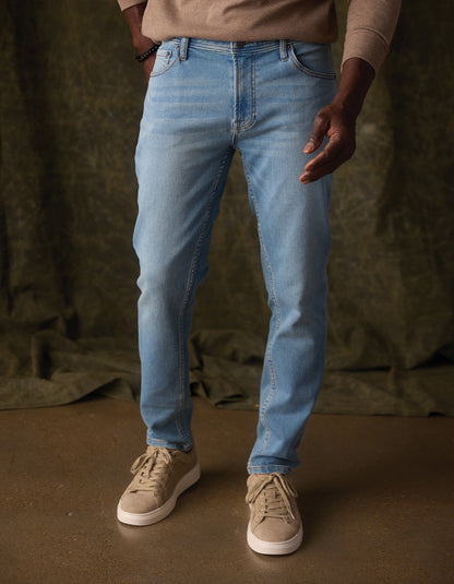 Comfort Terry Jean in Medium Wash