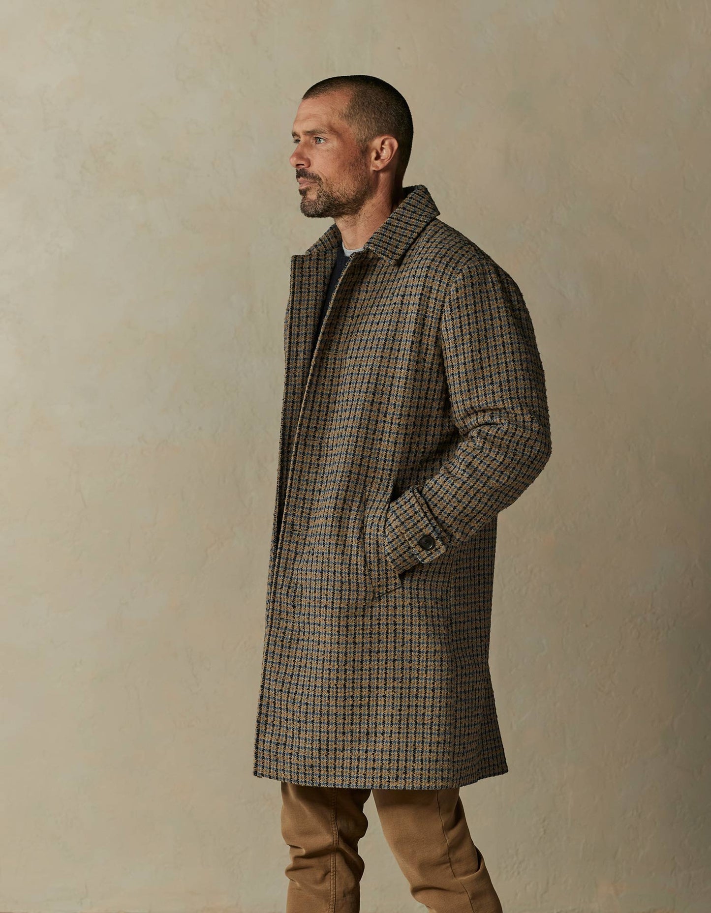 Henry Topcoat in Houndstooth Multi