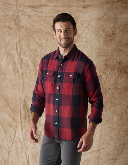 Mountain Overshirt in Red Buffalo