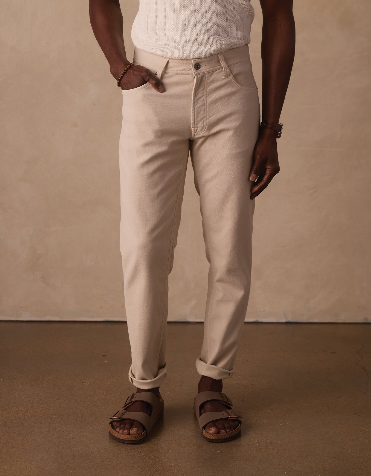 Comfort Terry Pant in Birch