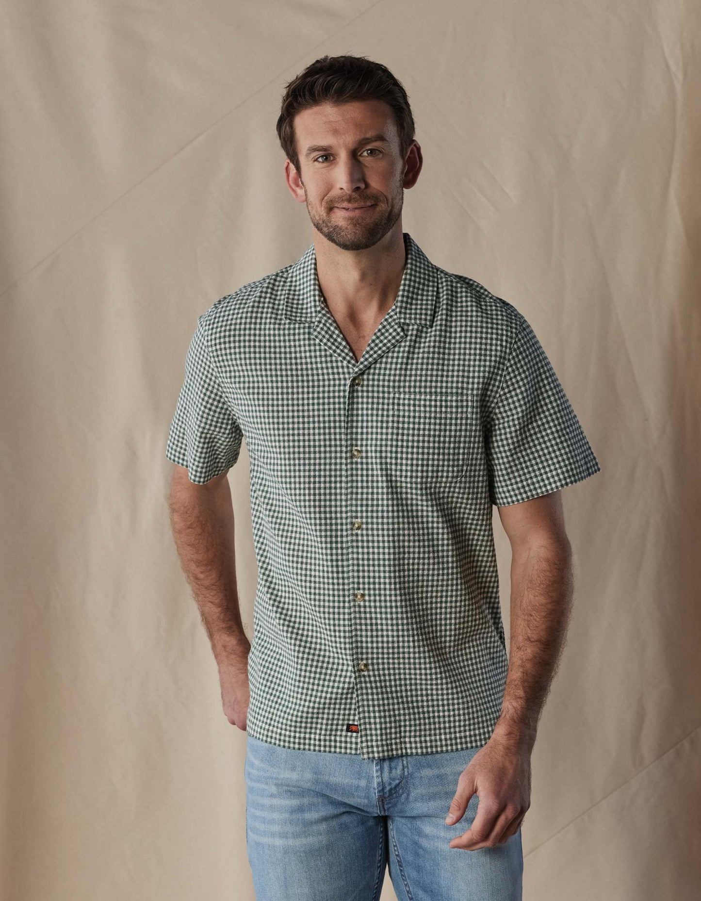 Freshwater Camp Shirt in Pine Check