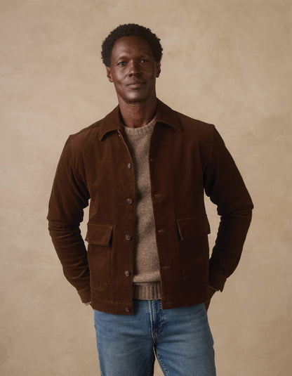 Micro Comfort Cord Jacket in Cedar