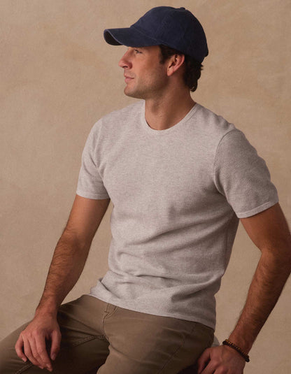 Driftknit Sweater Tee in Stone