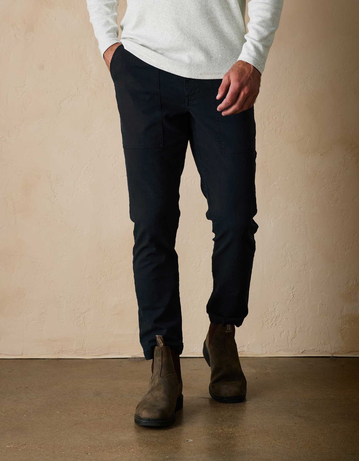 James Canvas Pant in Navy