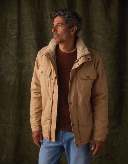 Canvas Chore Coat in Camel