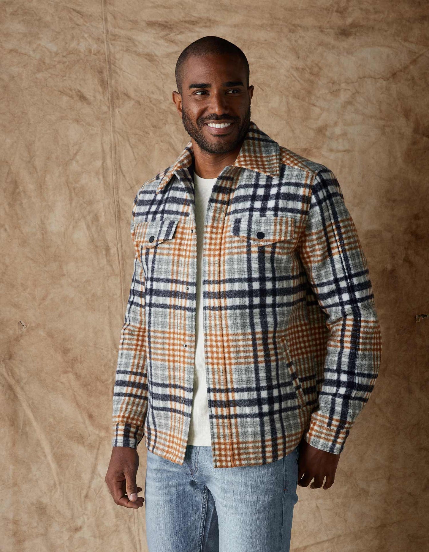 Legend Jacket in Amber Plaid