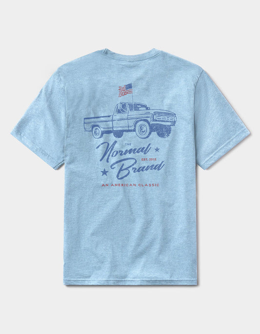 American Hauler Tee in Harbor Blue