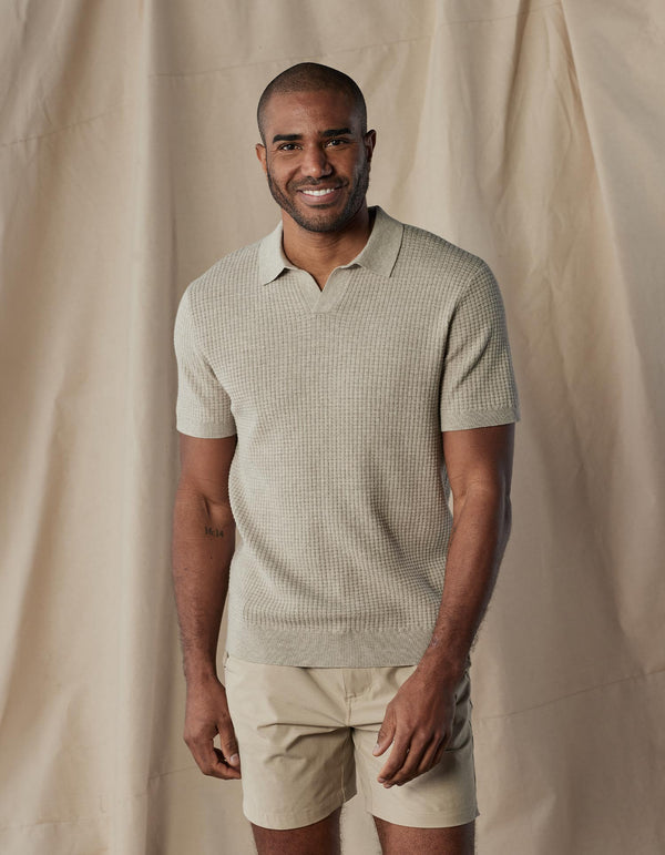 Waffle Stitch Polo