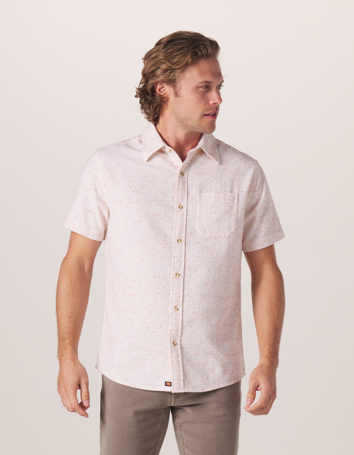 Freshwater Short Sleeve Button Up Shirt in Ysabl Nep