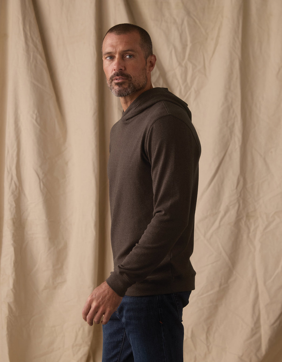 Puremeso Essential Hoodie in Ash Brown