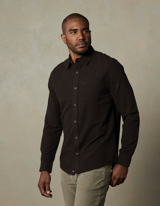 Fairbanks Chamois Button Up in Umber