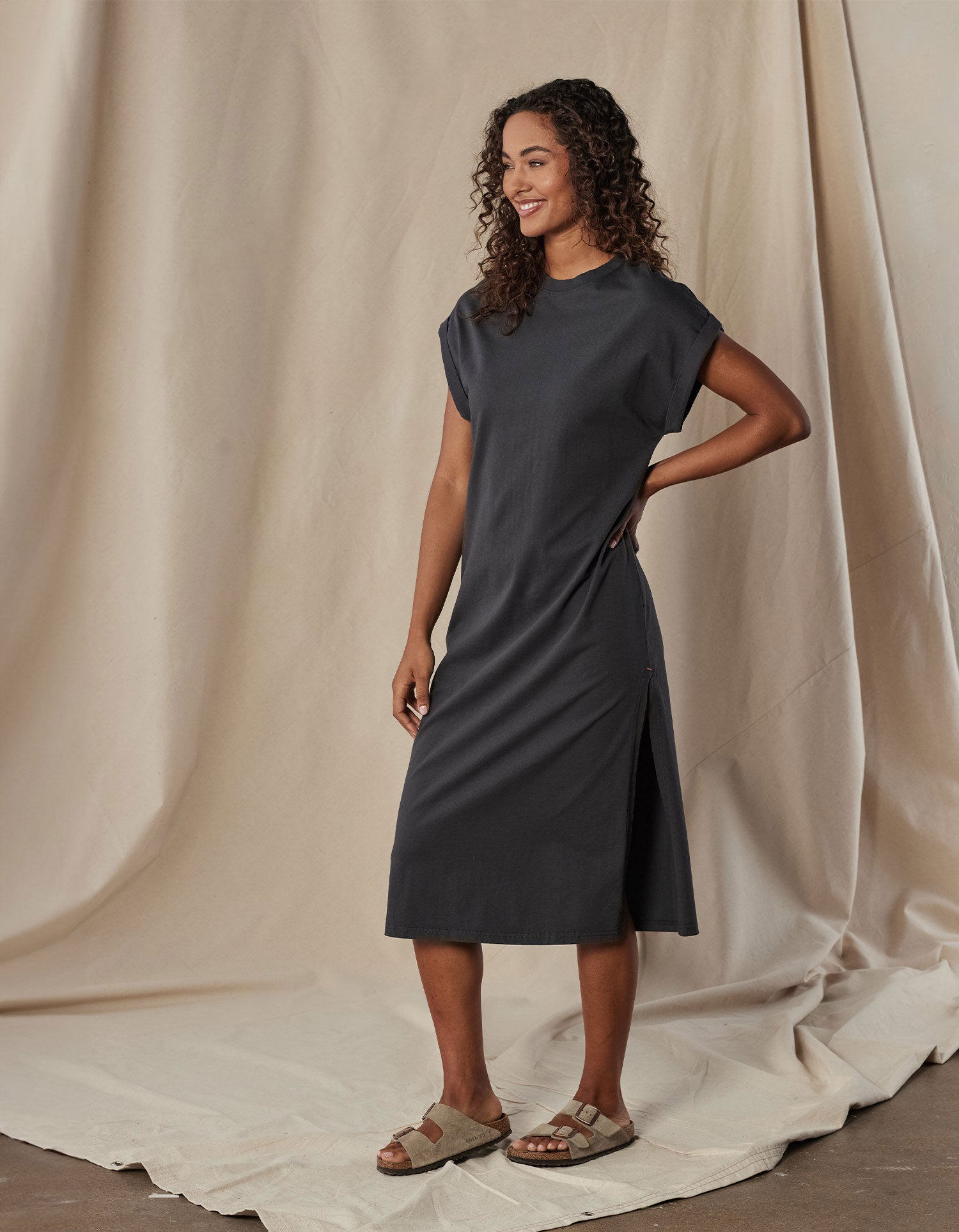 Lennox Jersey Midi T-Shirt Dress