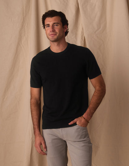 Taylor Sweater Tee in Black