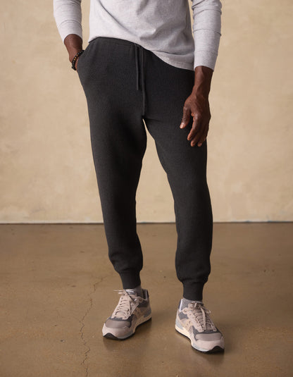 COOLMAX® Textured Jogger in Dark Charcoal