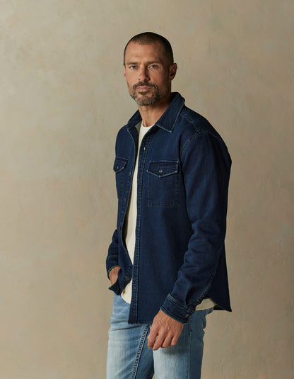 Big Jake Shirt Jacket in Dark Indigo