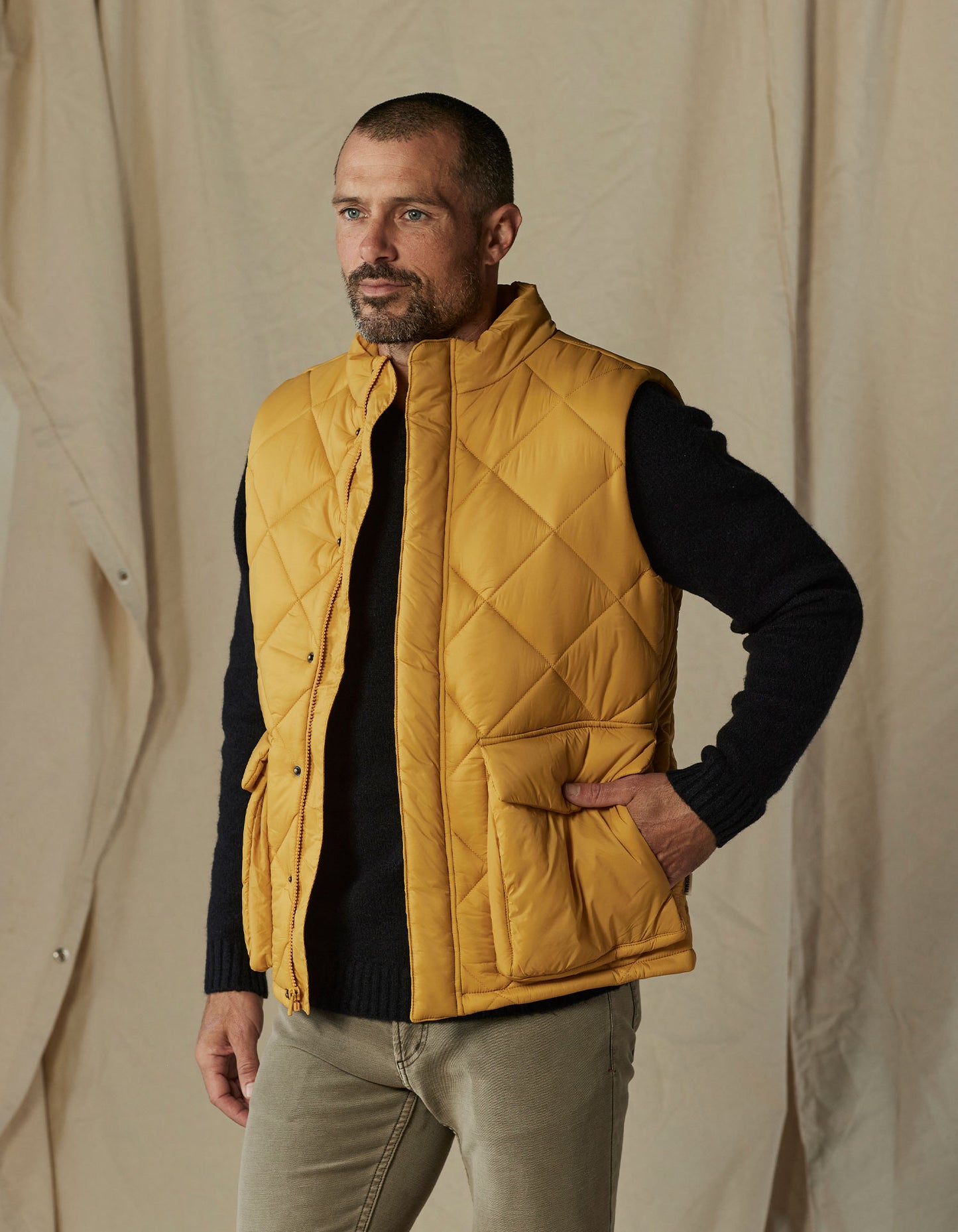 Parker Vest in Goldenrod