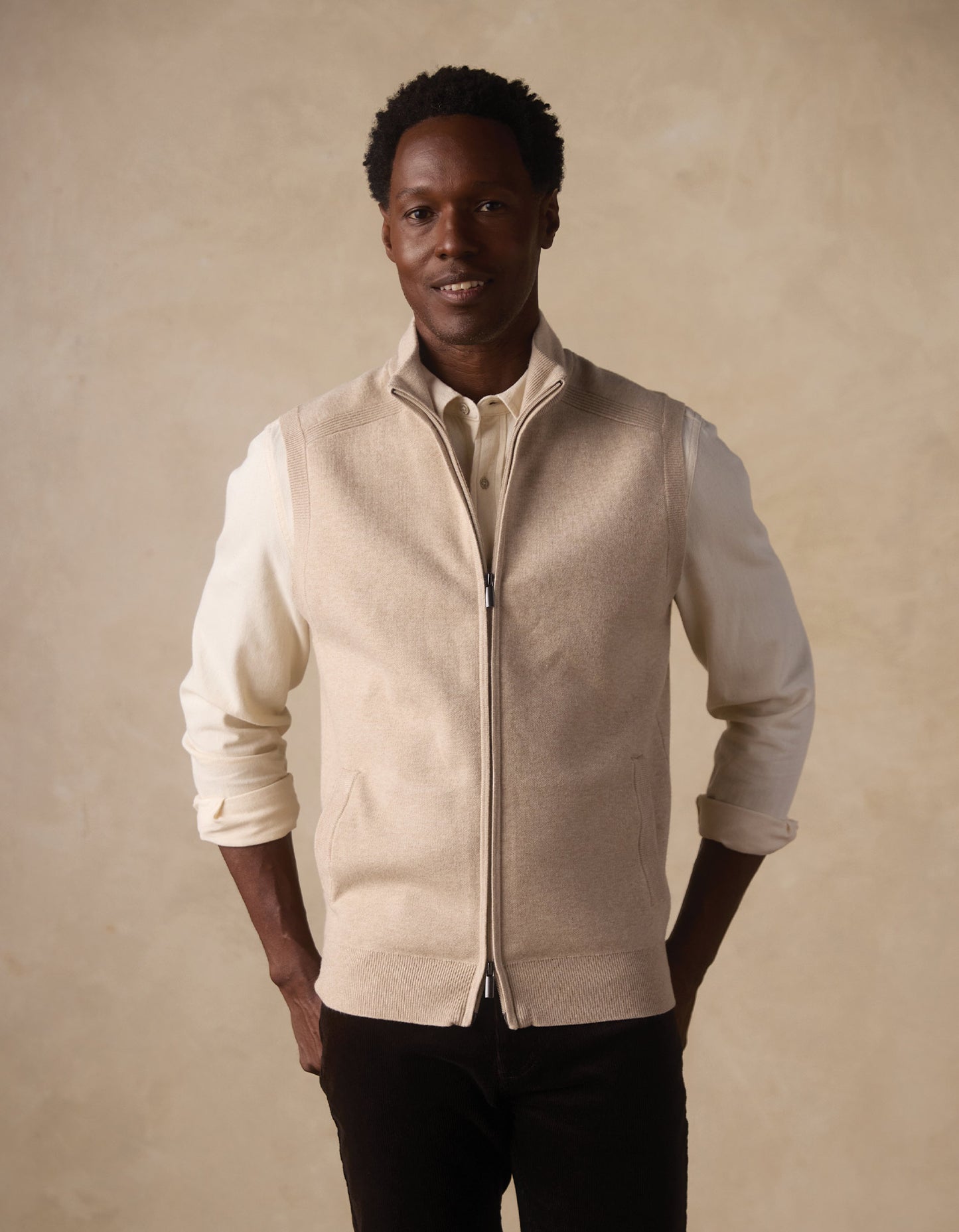 Cooper's Landing Vest in Oatmeal