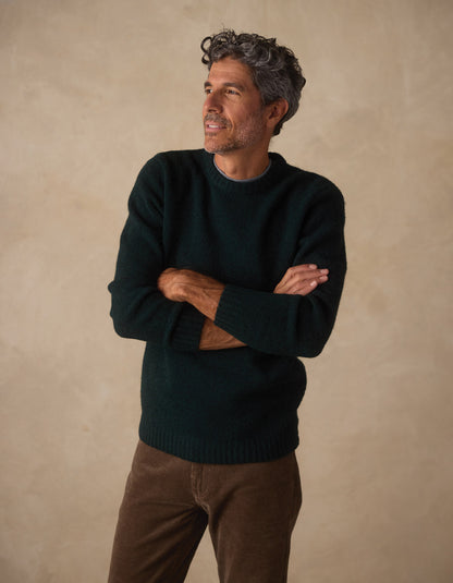 Homebound Crewneck Sweater in Dark Sea