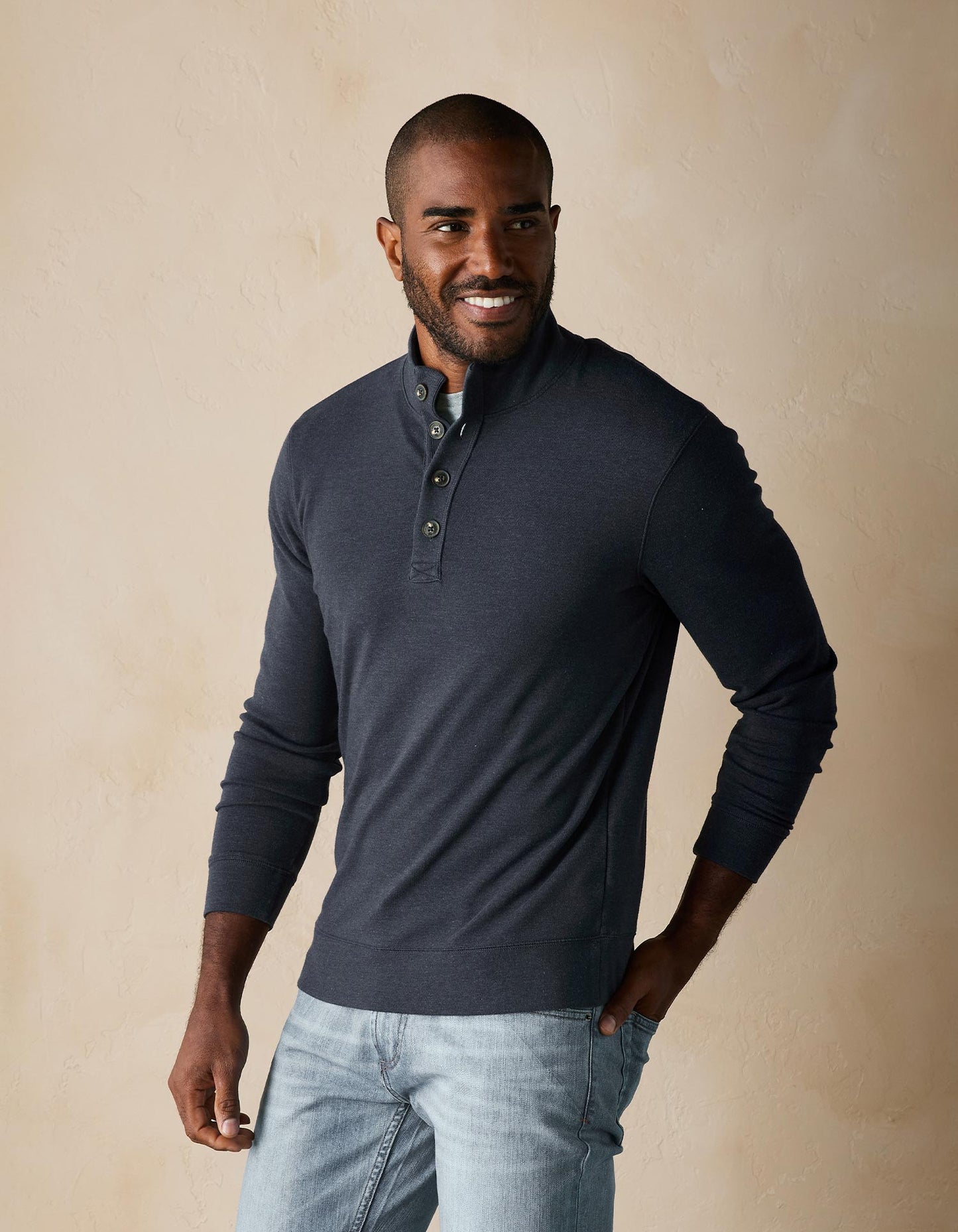 Puremeso Button Popover in Navy