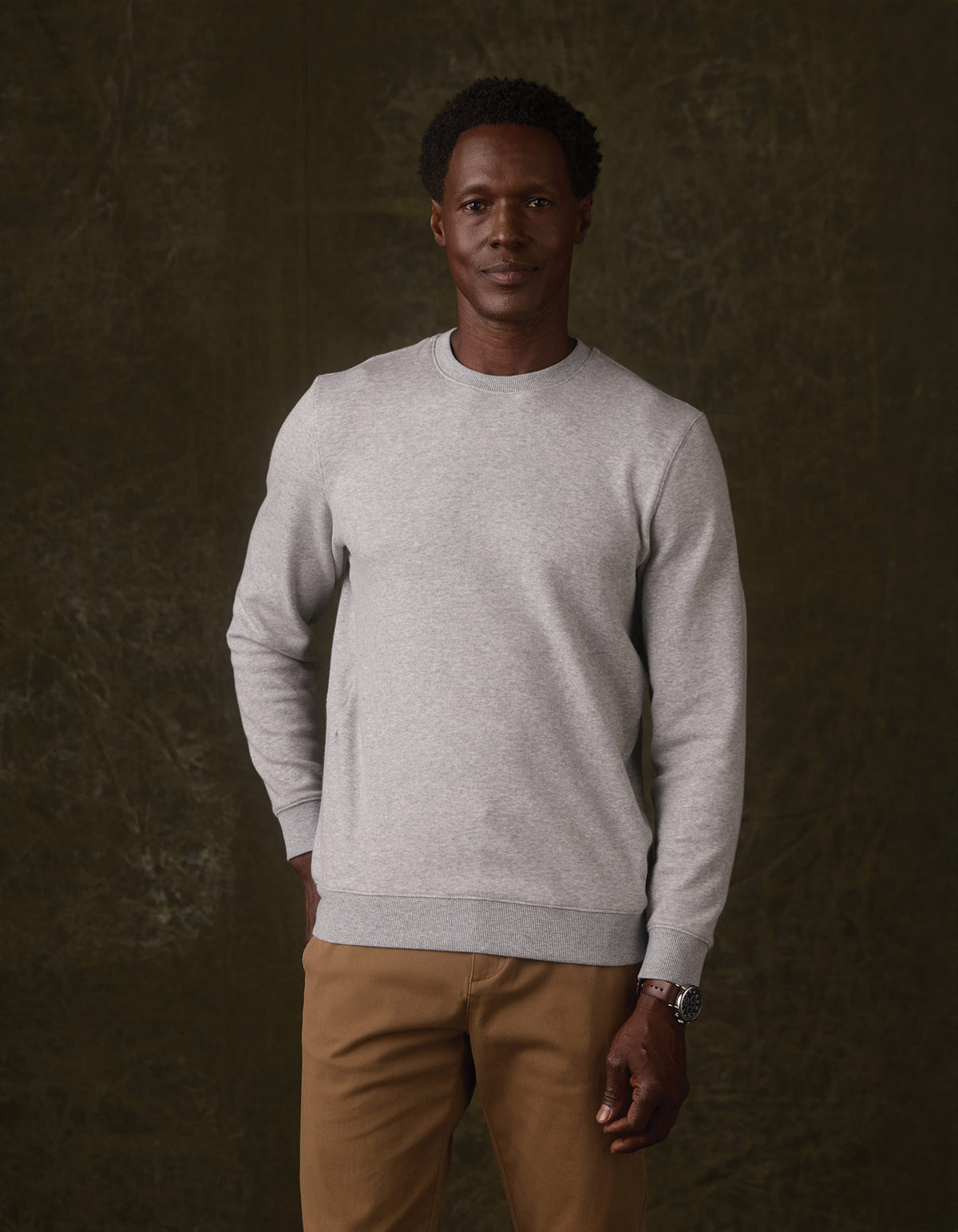 Fleece Puremeso Pullover in Heather Grey