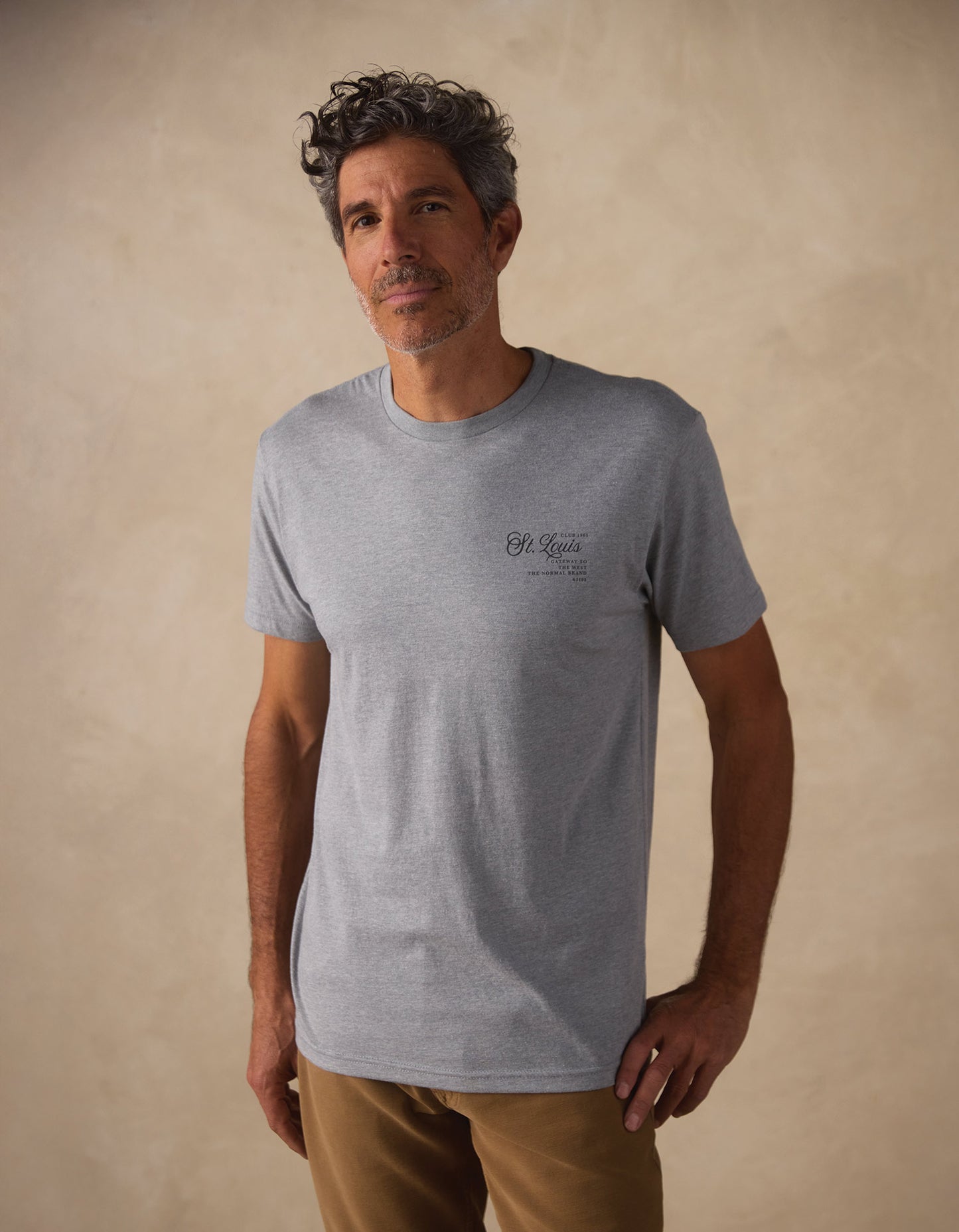 STL Club Tee in Dark Heather Grey