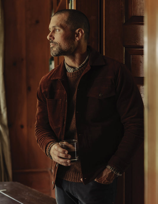 Cord Type 2 Trucker in Spiced Brandy