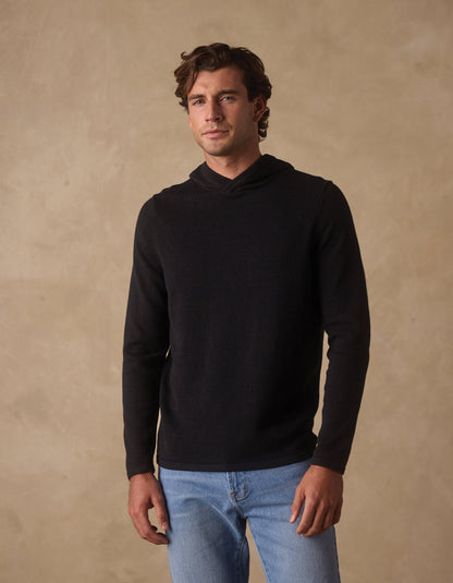 Jimmy Sweater Essential Hoodie in Black