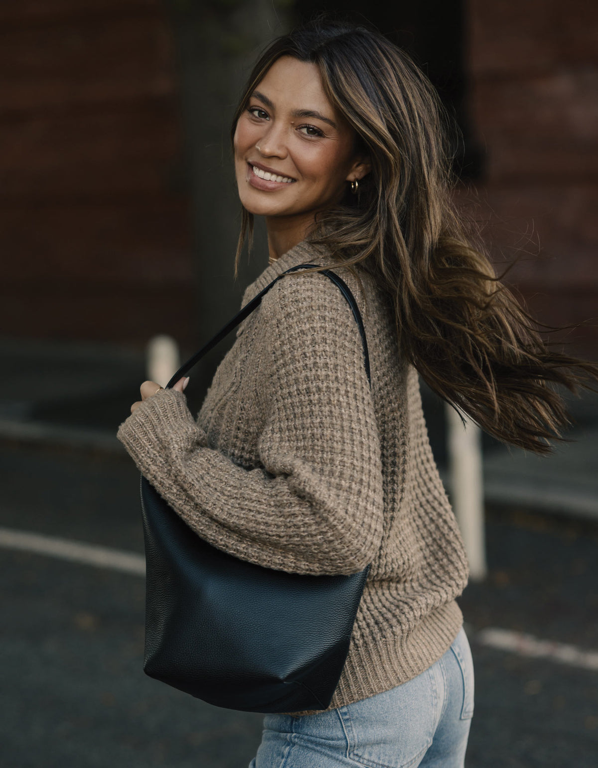 Mabel Popover Sweater in Toasted Chestnut