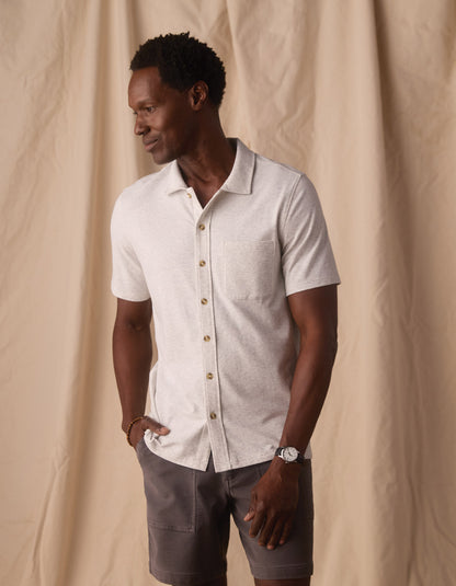 Active Puremeso Weekend Button Down in Stone