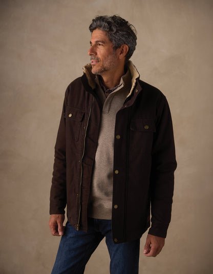 Canvas Chore Coat in Umber