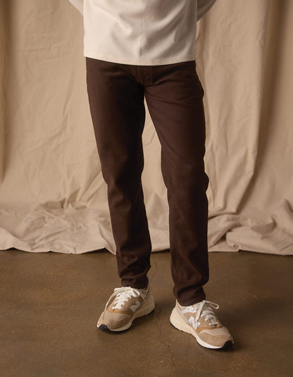 Comfort Terry Pant in Dark Brown