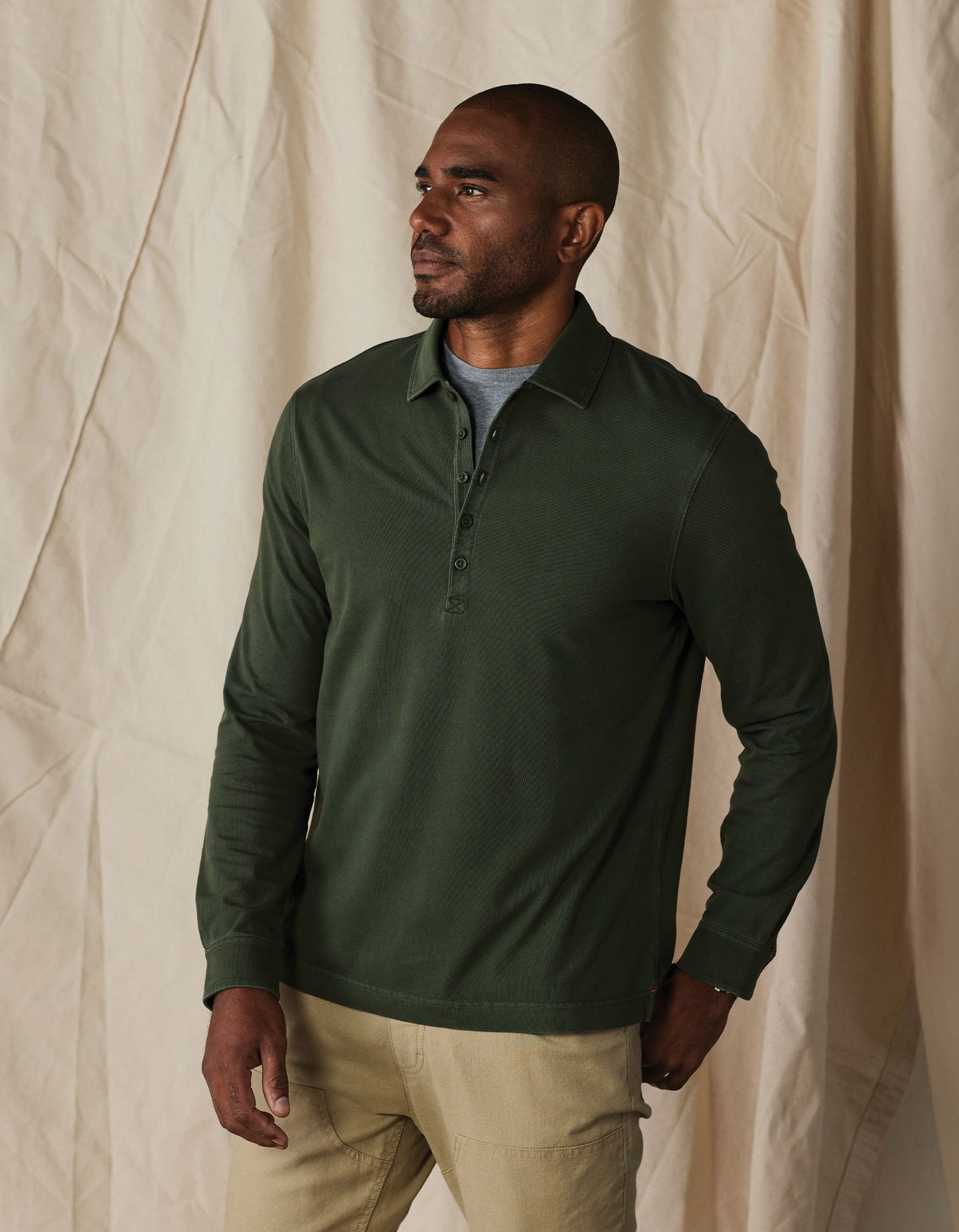 Lennox Jersey Polo in Alpine