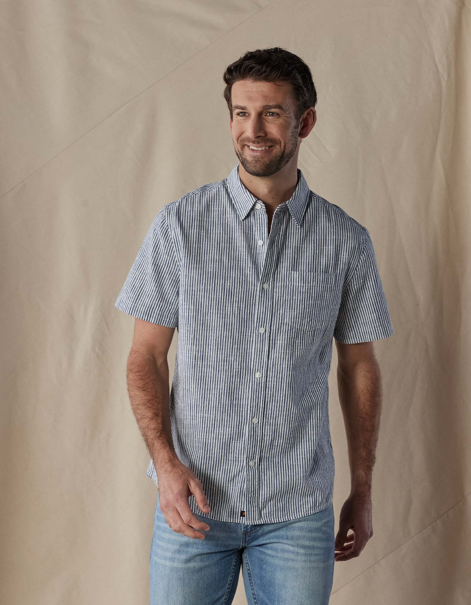 Lived-In Cotton Short Sleeve Button Up