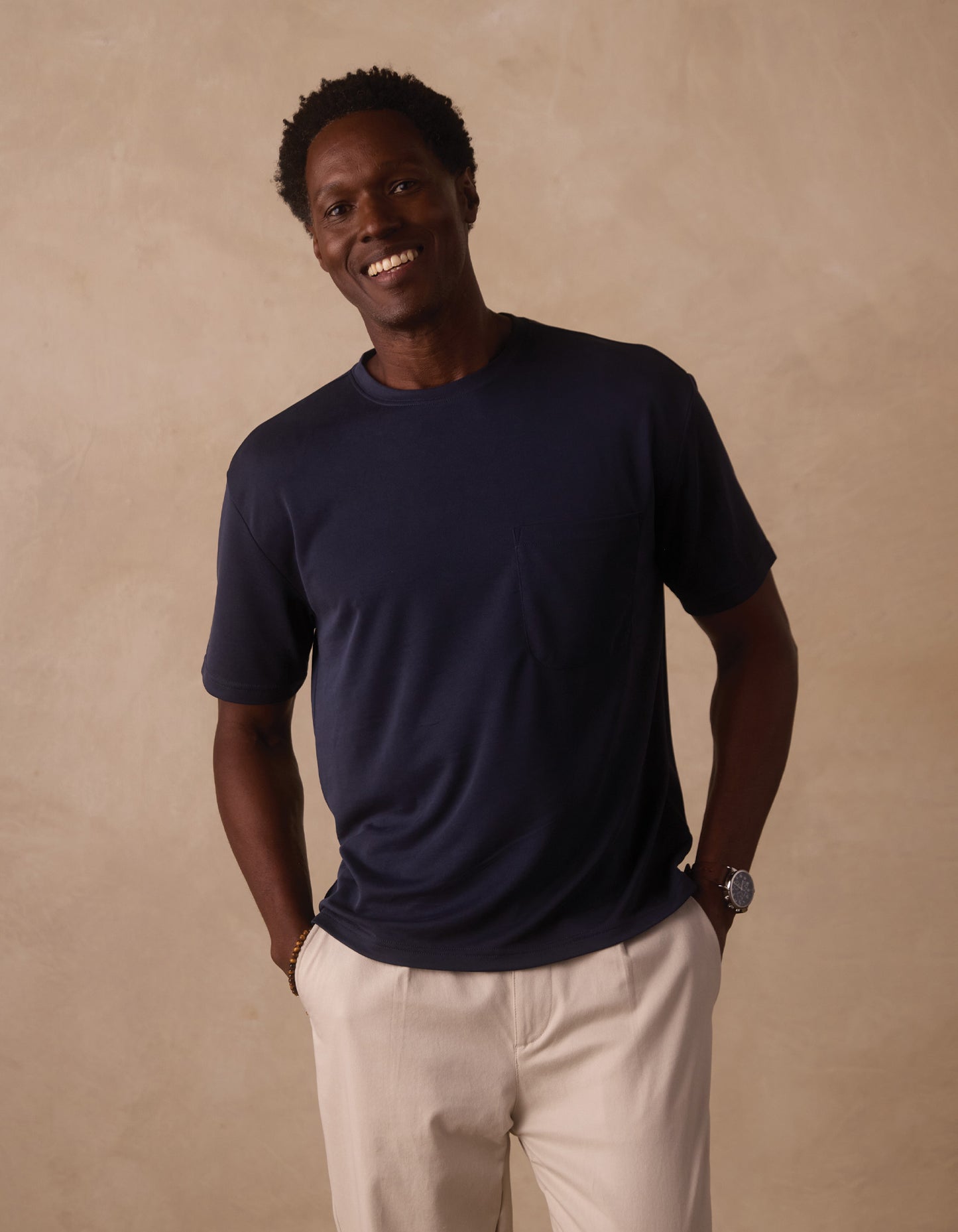 Laidback Tee in Navy