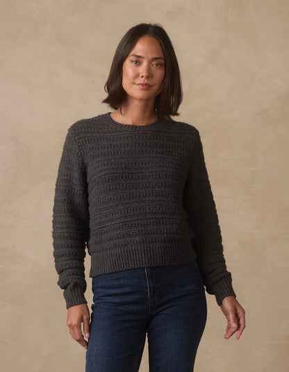Estelle Crewneck Sweater in Charcoal
