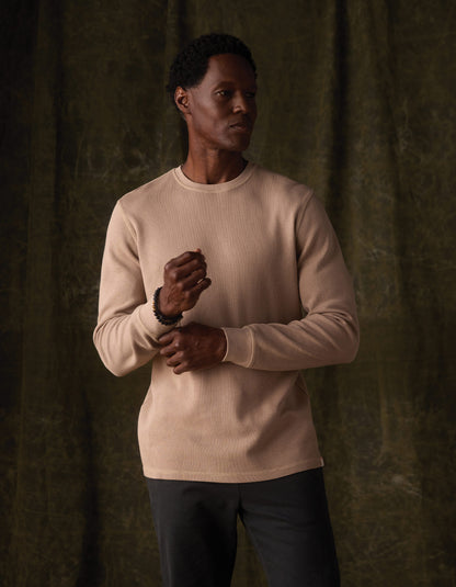 Vintage Thermal Crew in Mink