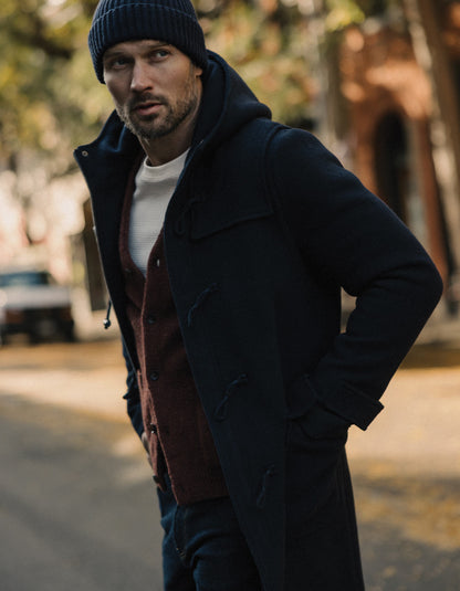 James Duffle Coat in Navy