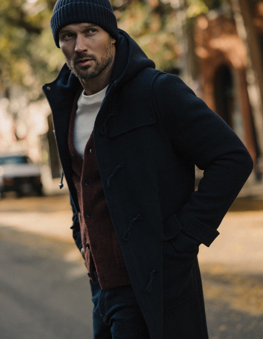 James Duffle Coat in Navy