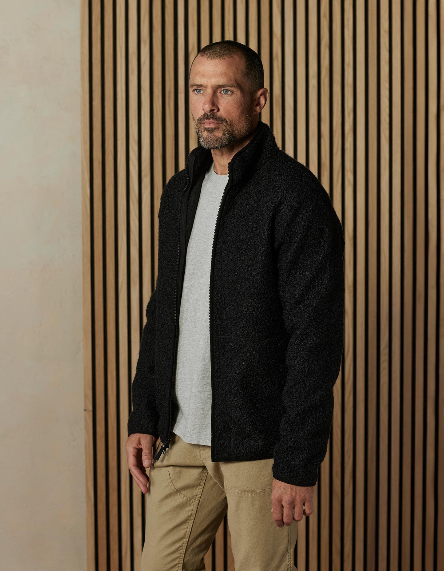 Highland Fleece Full Zip in Black