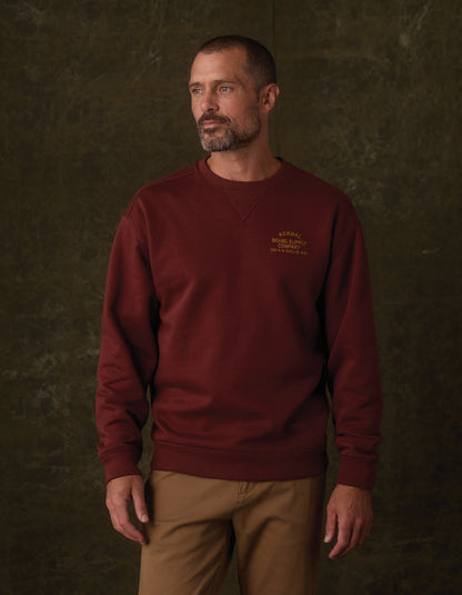 Normal Fleece Graphic Pullover in Cocoa
