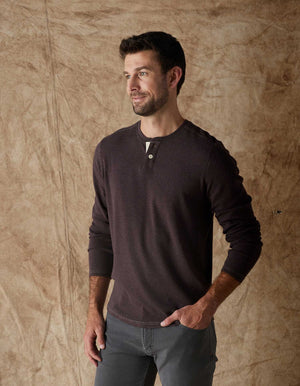 Puremeso Two Button Henley - The Normal Brand