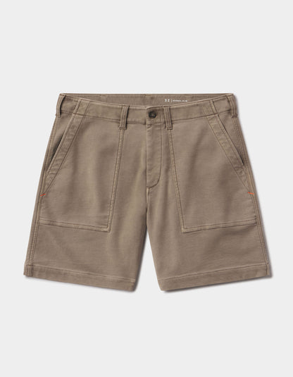 Comfort Terry Utility Short in Taupe